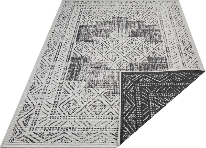 freundin Home Collection Teppich »Gaia«, rechteckig, 5 mm Höhe, In-und Outdoor geeignet, Wohnzimmer, Balkon, Terrasse, Garten, Strapazierfähig und pflegeleicht, Flachgewebe