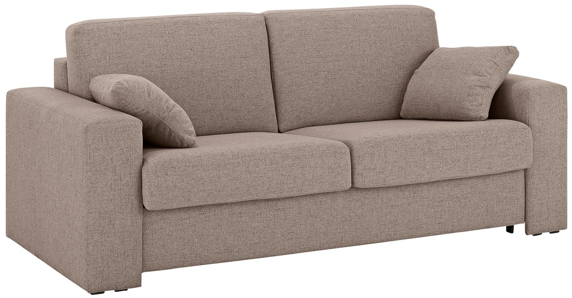 Home affaire Schlafsofa »Roma«, Dauerschlaffunktion, mit Unterfederung, Lattenrost und echter Matratze. Zum Ausfalten in hoher Qualität, in 2 Breiten