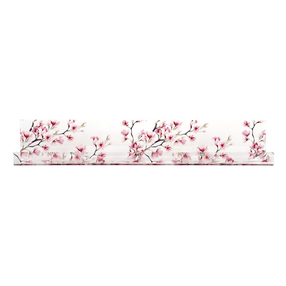 Home affaire Gewürzboard »Kirschblüten - Gewürzhalter aus Acrylglas - Küchenorganizer«, (1 St.), Acrylleiste - Badezimmerablage - bedruckt - Inkl. Schrauben & Dübel