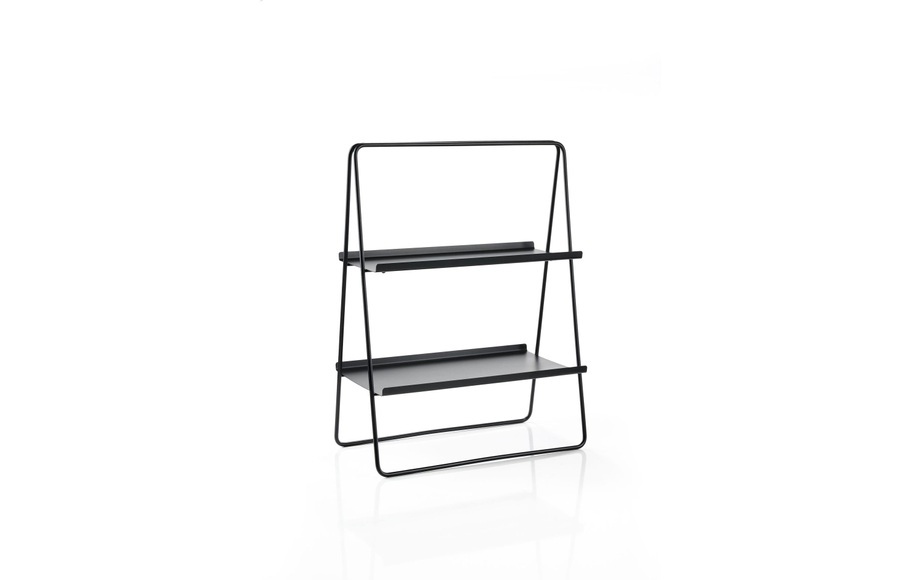 Zone Regal Edelstahl, Schwarz, Material