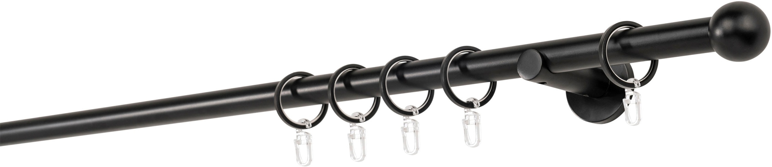 mydeco Gardinenstange »20mm Ball Wandträger 6,5 cm«, Fixmass