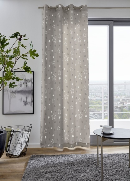 DELAVITA Vorhang »STARRY«, (1 St.), bedruckt, blickdicht, verschiedene Grössen
