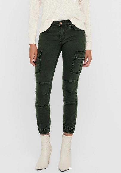 Skinny-Hose, Cargo-Optik, Länge 32