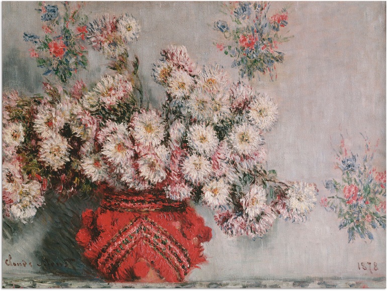 Artland Wandbild »Chrysanthemen. 1878«