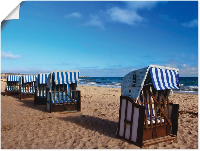 Artland Wandbild »Strandkörbe«