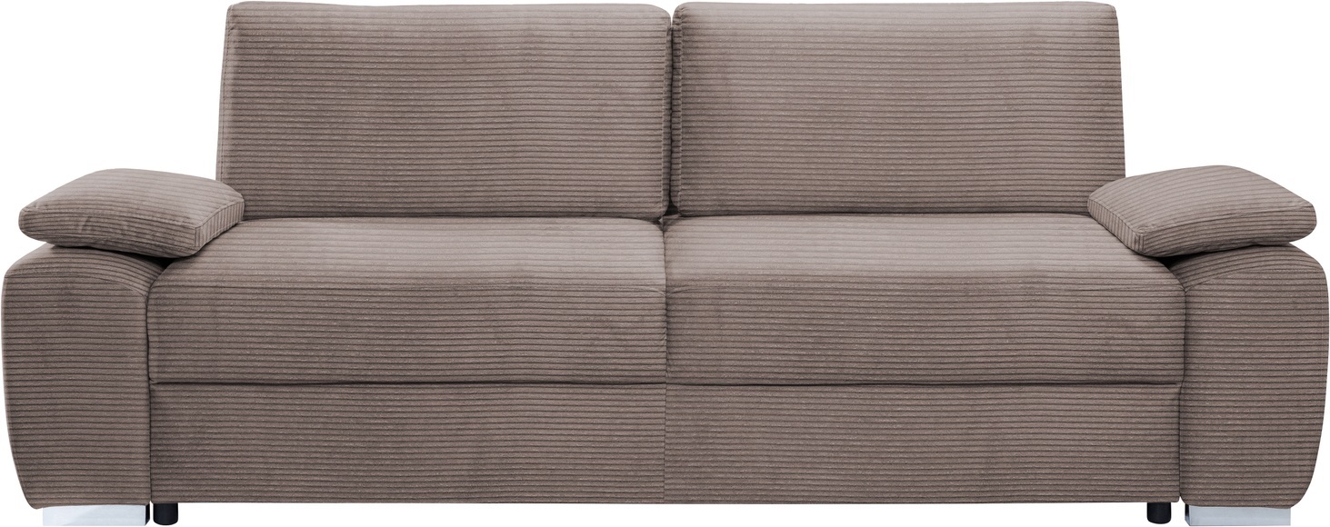 exxpo - sofa fashion 2-Sitzer »SOLSBURY, Sofa, Schlafsofa«, inkl. Federkern-Polsterung, Bettfunktion und Stauraum, in Cord