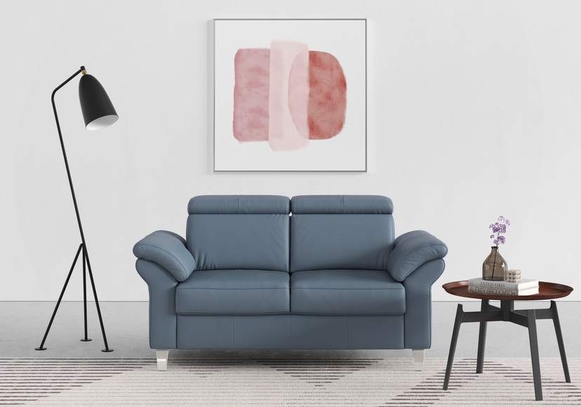 sit&more 2-Sitzer, inklusive Federkern und Kopfteilverstellung