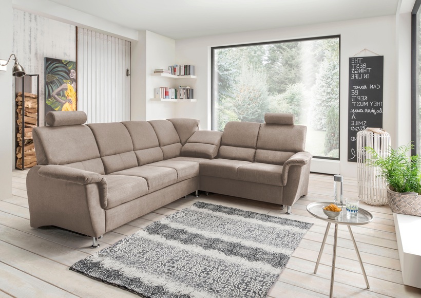 Home affaire Ecksofa »Pisa«, mit Bettfunktion und Bettkasten