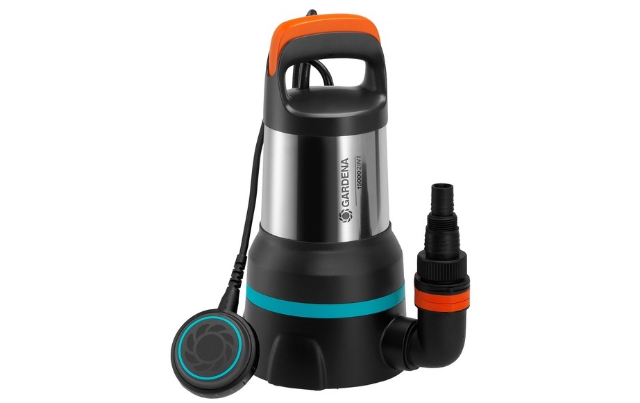 GARDENA 9048-22 - Klar-/Schmutzwasser-Tauchpumpe (Schwarz/Silber)