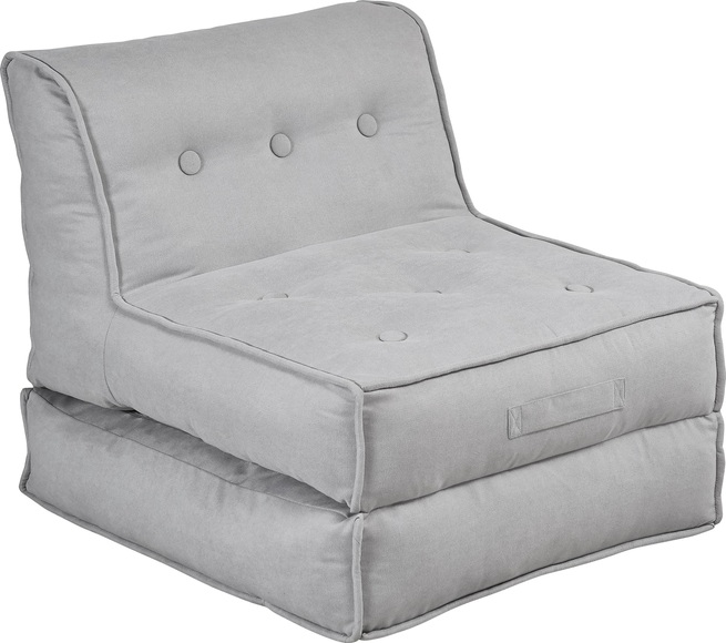 my home Sessel »Caspar«, Loungesessel in 2 Grössen, mit Schlaffunktion und Pouf-Funktion.