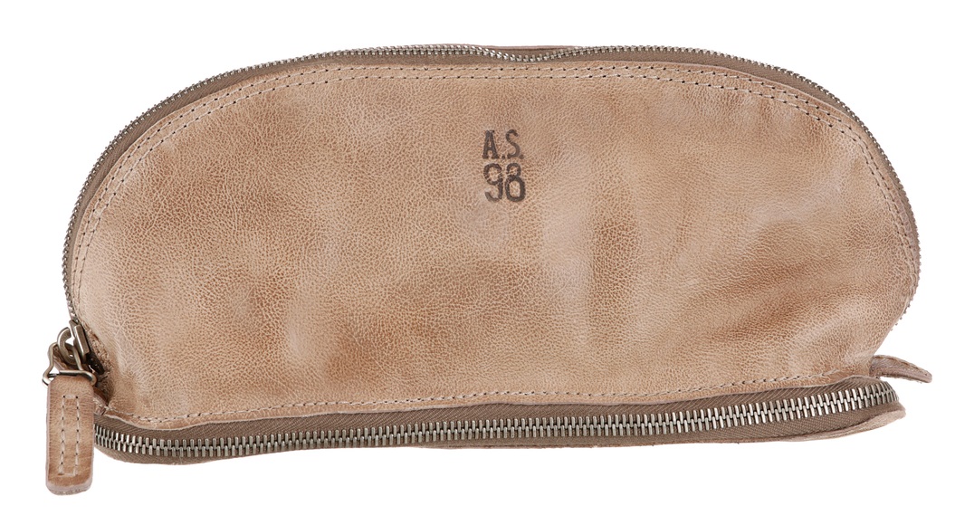 A.S.98 Kosmetiktasche, mit Reissverschluss-Fach im Boden