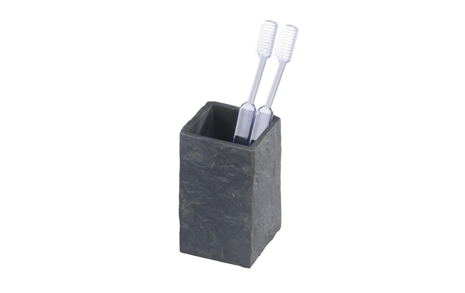 Wenko - Zahnputzbecher Slate Rock, Schieferoptik