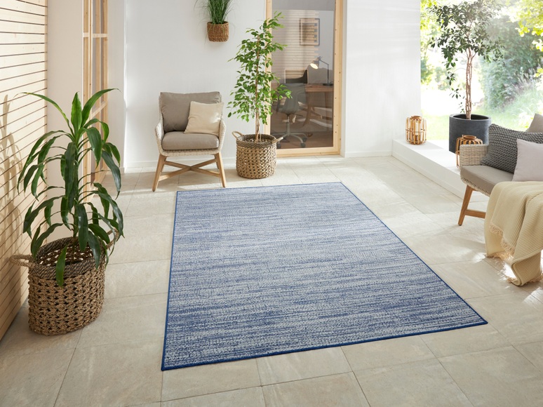 ELLE DECORATION Teppich »Mèlange«, rechteckig, 5 mm Höhe, In/- Outdoor geeignet, Wendeteppich, Meliert, Wohnzimmer, Balkon, Terrasse, Garten, Robust, Pflegeleicht, Flachgewebe