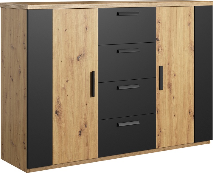 Helvetia Sideboard »Sigma«, 2-türig und mit 4 Schubladen