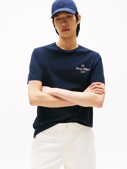 Tommy Hilfiger T-Shirt »OUTLINE FLAG SCRIPT TEE«