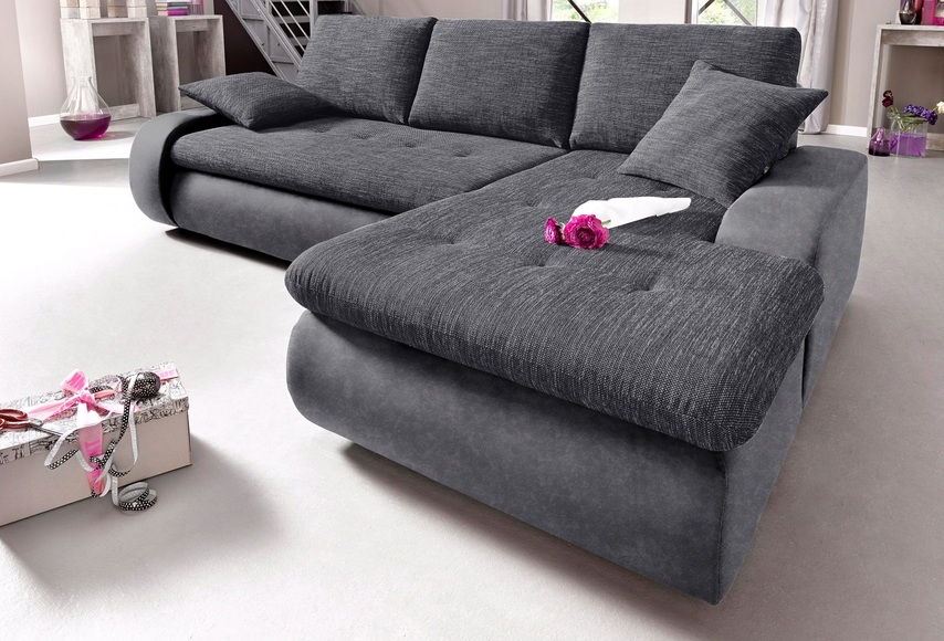TRENDMANUFAKTUR Ecksofa, wahlweise XL oder XXL