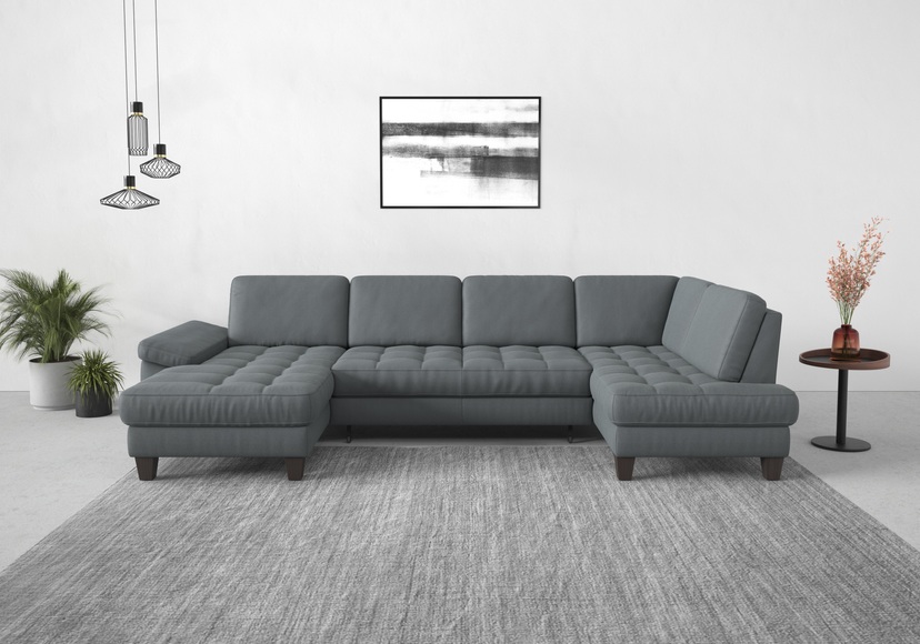sit&more Wohnlandschaft, wahlweise mit Bettfunktion, Bettkasten, Sitztiefenverstellung