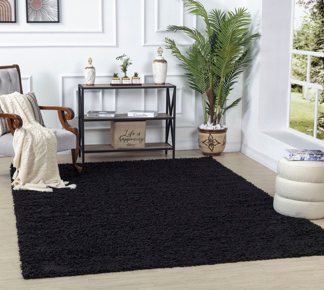 Surya Hochflor-Teppich »UNI CHIC 2305«, rechteckig