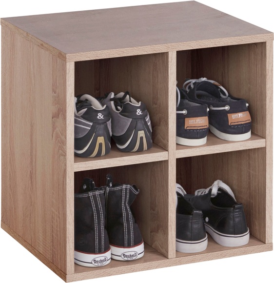INOSIGN Schuhregal »Fricka«, mit einer schönen Holzfolien Optik, Stauraum für ca. 3 bis 6 Paar Schuhe, Höhe 84,5 cm