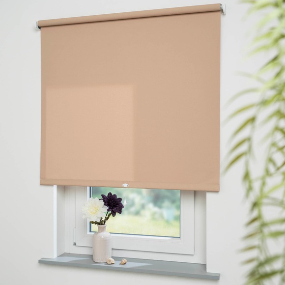 Liedeco Springrollo »Uni«, Lichtschutz, mit Bohren, freihängend, Rollowelle 36 mm, starke Feder