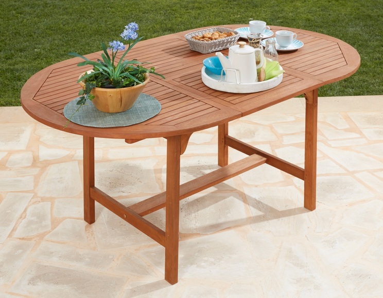 MERXX Gartentisch »Maracaibo«, Eukalyptusholz, ausziehbar, 170x100 cm, braun