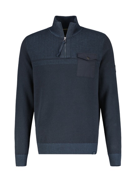 LERROS Stehkragenpullover, mit praktischer Brusttasche