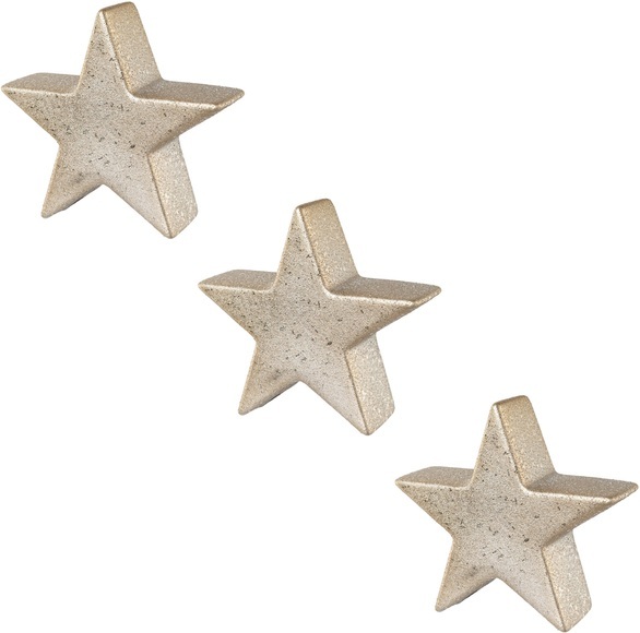 Creativ deco Dekostern, (3 St.), mit Glamour-Finish