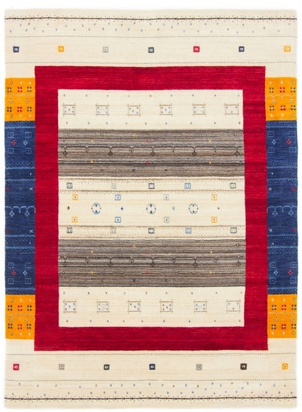 carpetfine Wollteppich »Gabbeh Sofia«, rechteckig, 15 mm Höhe, reine Wolle, sehr weicher Flor, Wohnzimmer