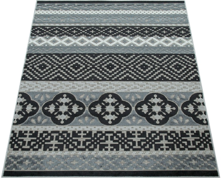 Paco Home Teppich »Charleroi 491«, rechteckig, 3 mm Höhe, 3D-Design, In- und Outdoor geeignet, Wohnzimmer