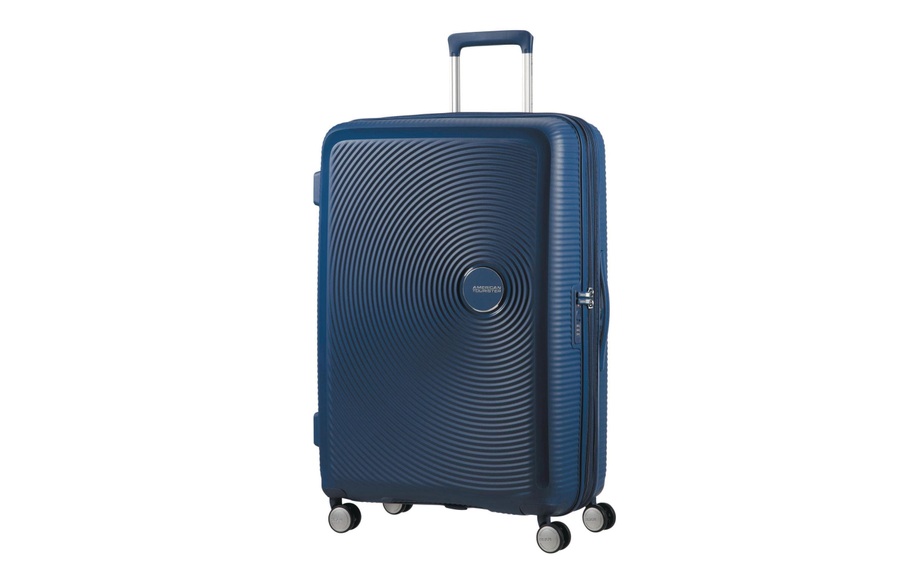 American Tourister - Koffer Spinner 77 cm / 97-110 L - Marinblau