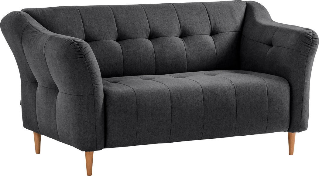 exxpo - sofa fashion 2-Sitzer, mit Holzfüssen, frei im Raum stellbar