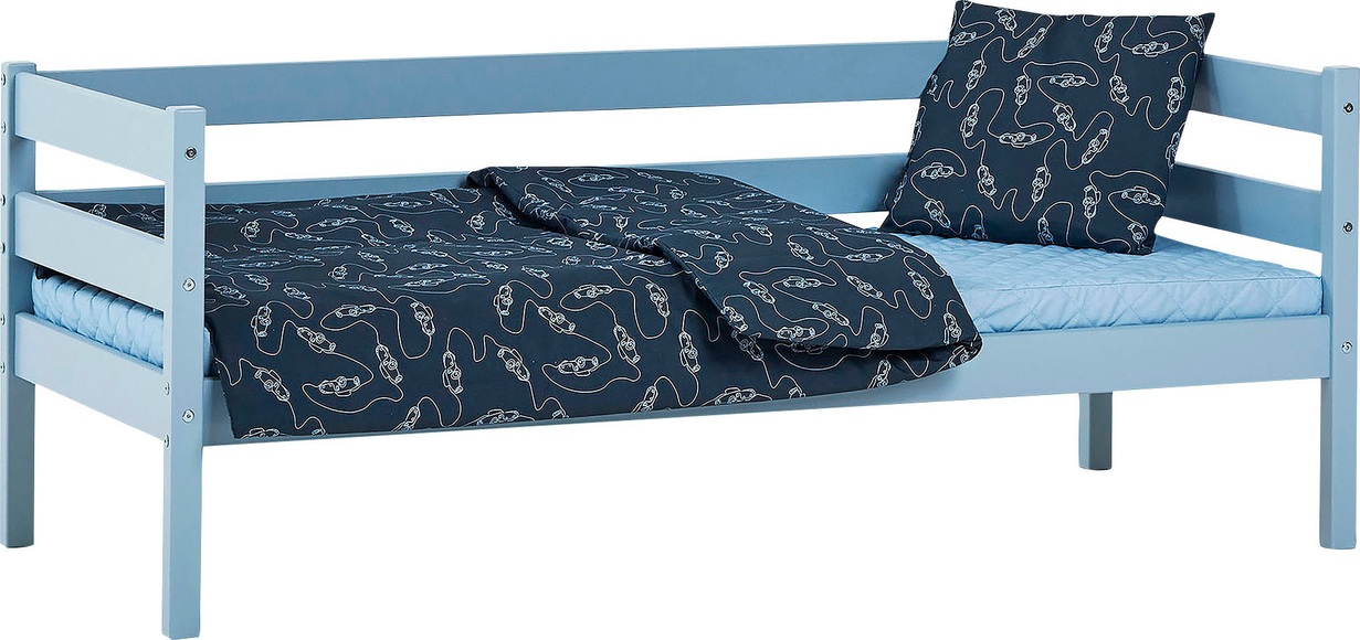 Hoppekids Einzelbett »ECO Comfort«, (Set), mit Rollrost in 8 Farben, wahlweise mit Matratze und Absturzsicherung