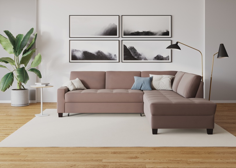 DOMO collection Ecksofa »Florentina«, wahlweise mit Bettfunktion