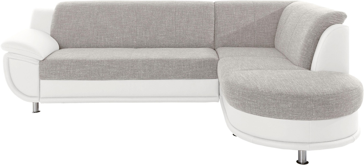 TRENDMANUFAKTUR Ecksofa, mit Ottomane und Federkern, wahlweise mit Bettfunktion