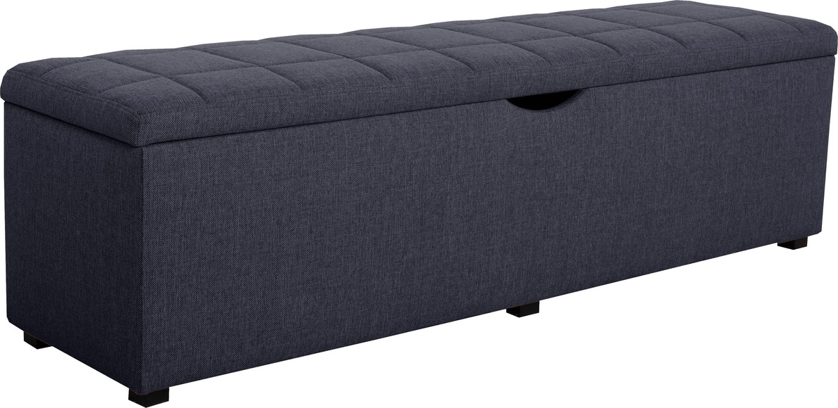Places of Style Hockerbank »Checked«, mit Stauraum, Breite 120 cm und 160 cm, auch als Garderobenbank oder Bettbank geeignet