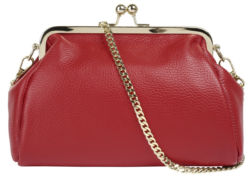 Cluty Abendtasche, (1 tlg.), echt Leder, Made in Italy