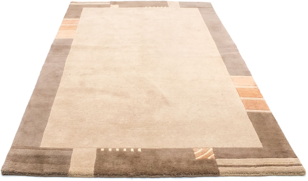morgenland Wollteppich »Nepal Teppich handgeknüpft braun«, rechteckig, 18 mm Höhe, handgeknüpft