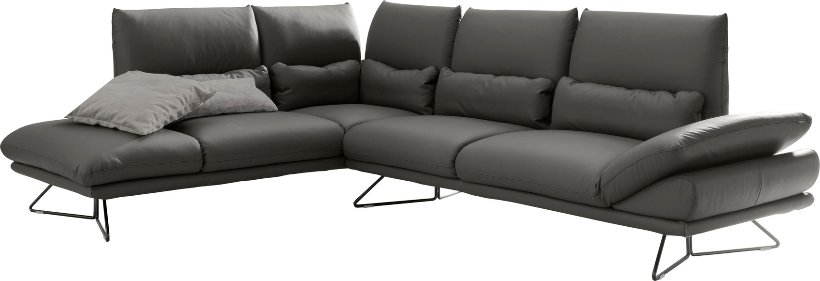 designwerk Ecksofa »Constellation«, in schwebender Optik, Ottomane links oder rechts bestellbar