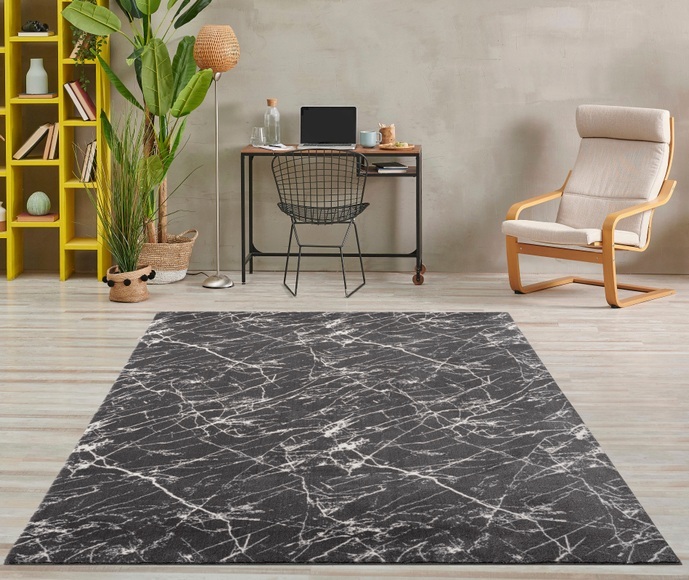 merinos Teppich »Loft Edition 36, Kurflorteppich Marmor«, rechteckig, marmoriert, Supersoft, waschbar, Wohnzimmer, Schlafzimmer