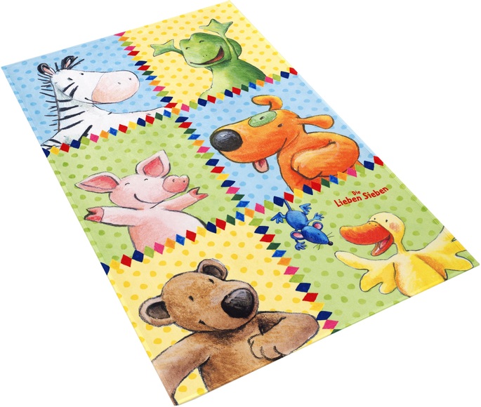 Kinderteppich, »LS-213«, Die Lieben Sieben, rechteckig, Höhe 6 mm, gedruckt