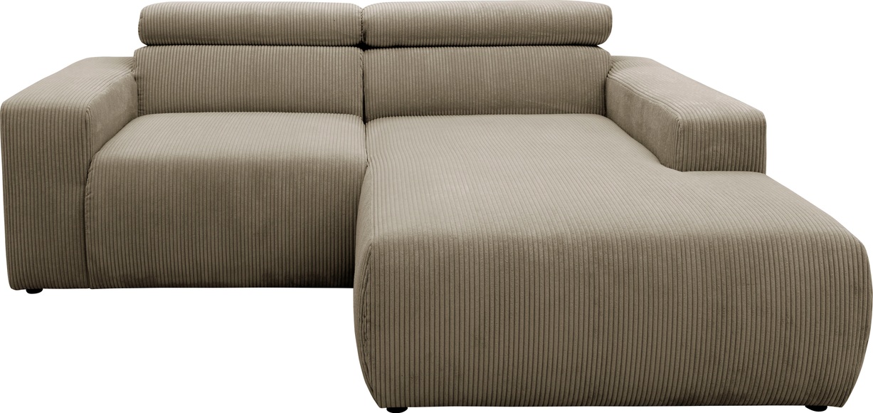 DOMO collection Ecksofa »Brandon kleine Ausführung B/T/H: 214/100/80 cm«, Mit Kopfteilverstellung, auch in Leder und Cord