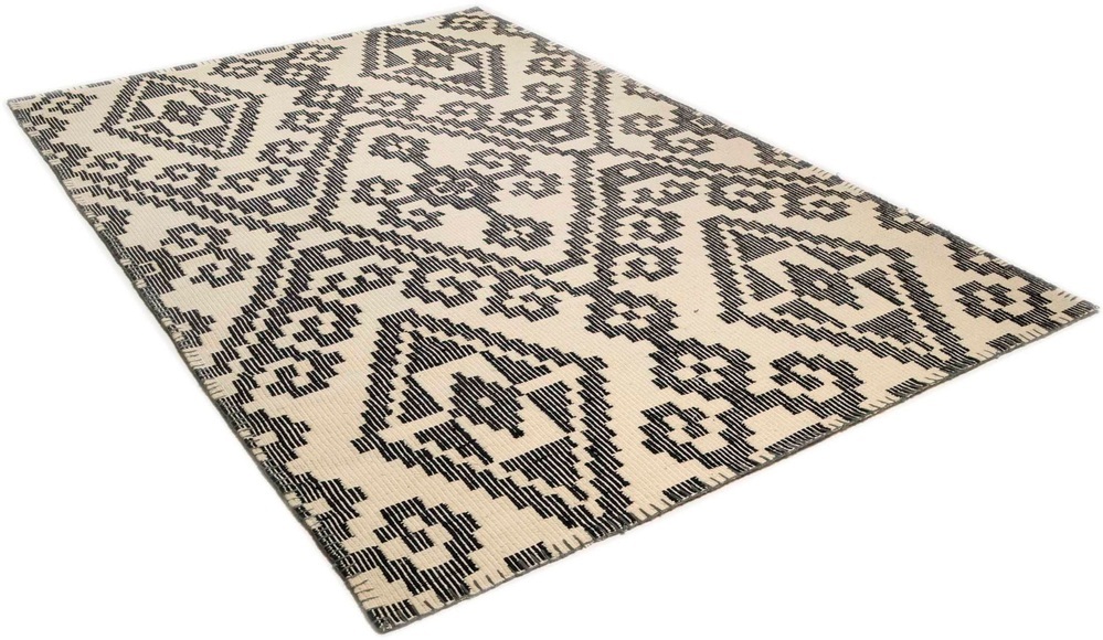 Wollteppich, »Large Pattern Kelim«, TOM TAILOR, rechteckig, Höhe 6 mm