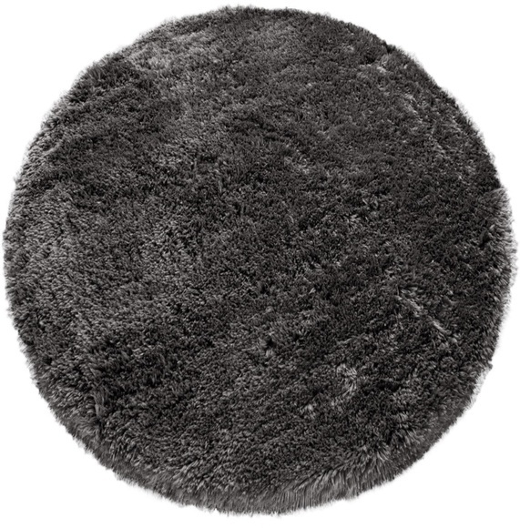 Paco Home Hochflor-Teppich »Akumal 930«, rund, 60 mm Höhe, Shaggy, besonders weich durch Softgarn, Uni-Farben, ideal im Wohnzimmer & Schlafzimmer