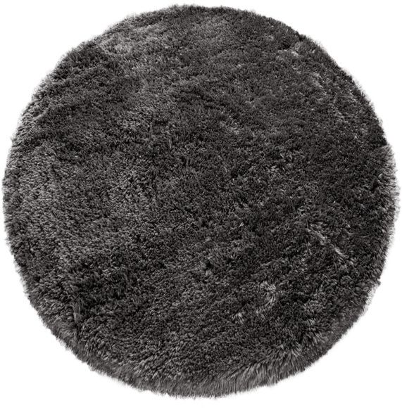 Paco Home Hochflor-Teppich »Akumal 930«, rund, 60 mm Höhe, Shaggy, besonders weich durch Softgarn, Uni-Farben, ideal im Wohnzimmer & Schlafzimmer