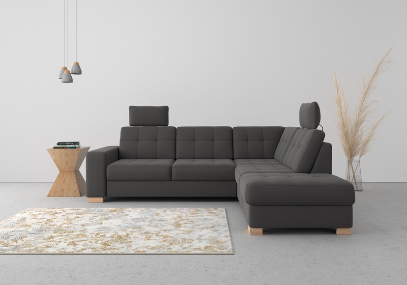 sit&more Ecksofa, wahlweise mit Bettfunktion und Bettkasten