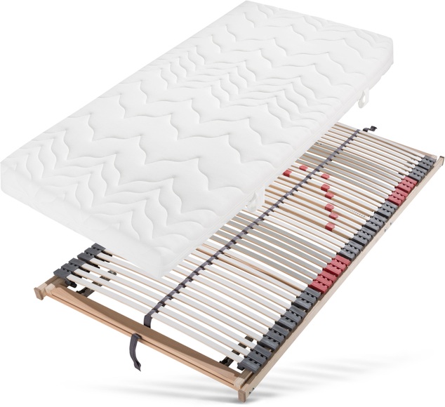 Beco Komfortschaummatratze + Lattenrost »»Xtra Class M & Ultraflex KF««, (Set, Set besteht aus 2 Teilen, Matratze und Lattenrost), Auch für höchste Belastungen geeignet