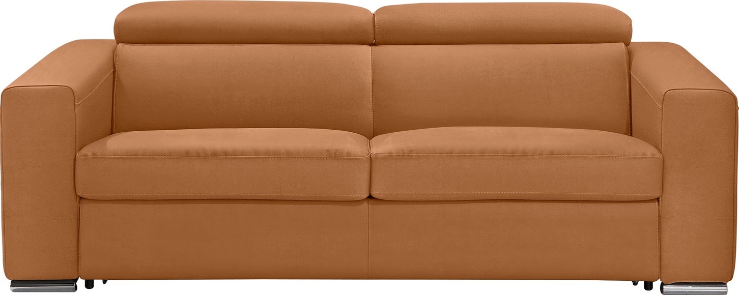 Egoitaliano Schlafsofa »Cabiria«, Sofa inkl. Schlaffunktion, Kopfteile verstellbar, mit Metallfüssen