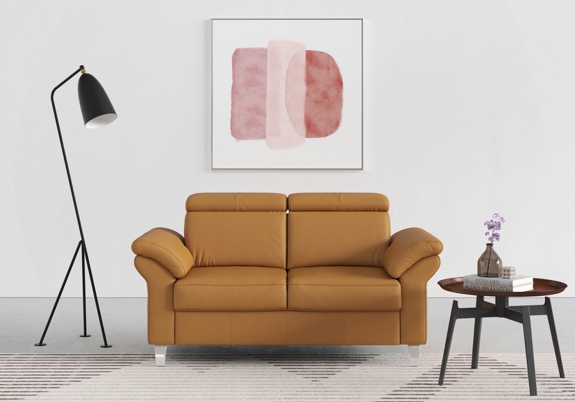 sit&more 2-Sitzer, inklusive Federkern und Kopfteilverstellung