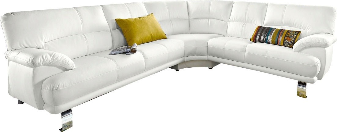 TRENDMANUFAKTUR Ecksofa, mit langem Schenkel