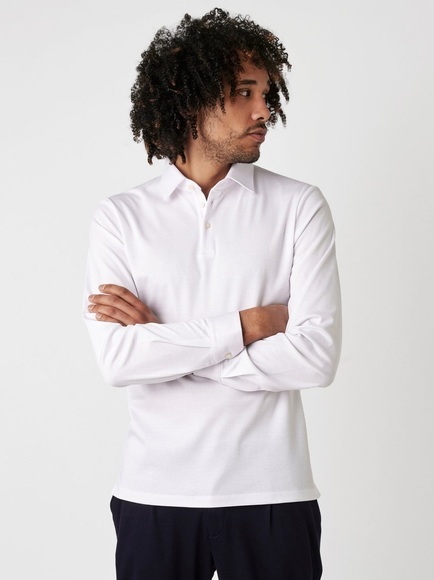 DESOTO Langarm-Poloshirt »Jerseypolo Essential Kent langarm«, Flexibler Stretch